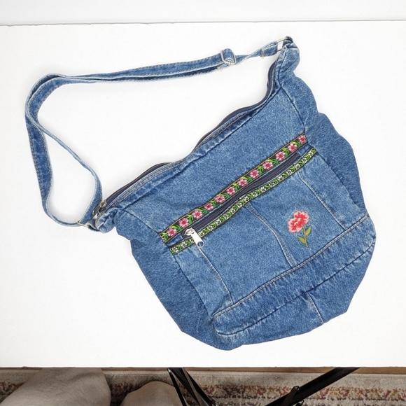 Vintage Denim Satchel - Picture 8 of 8